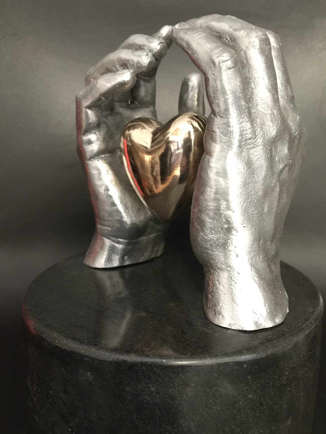 Heart Hand Sculpture 